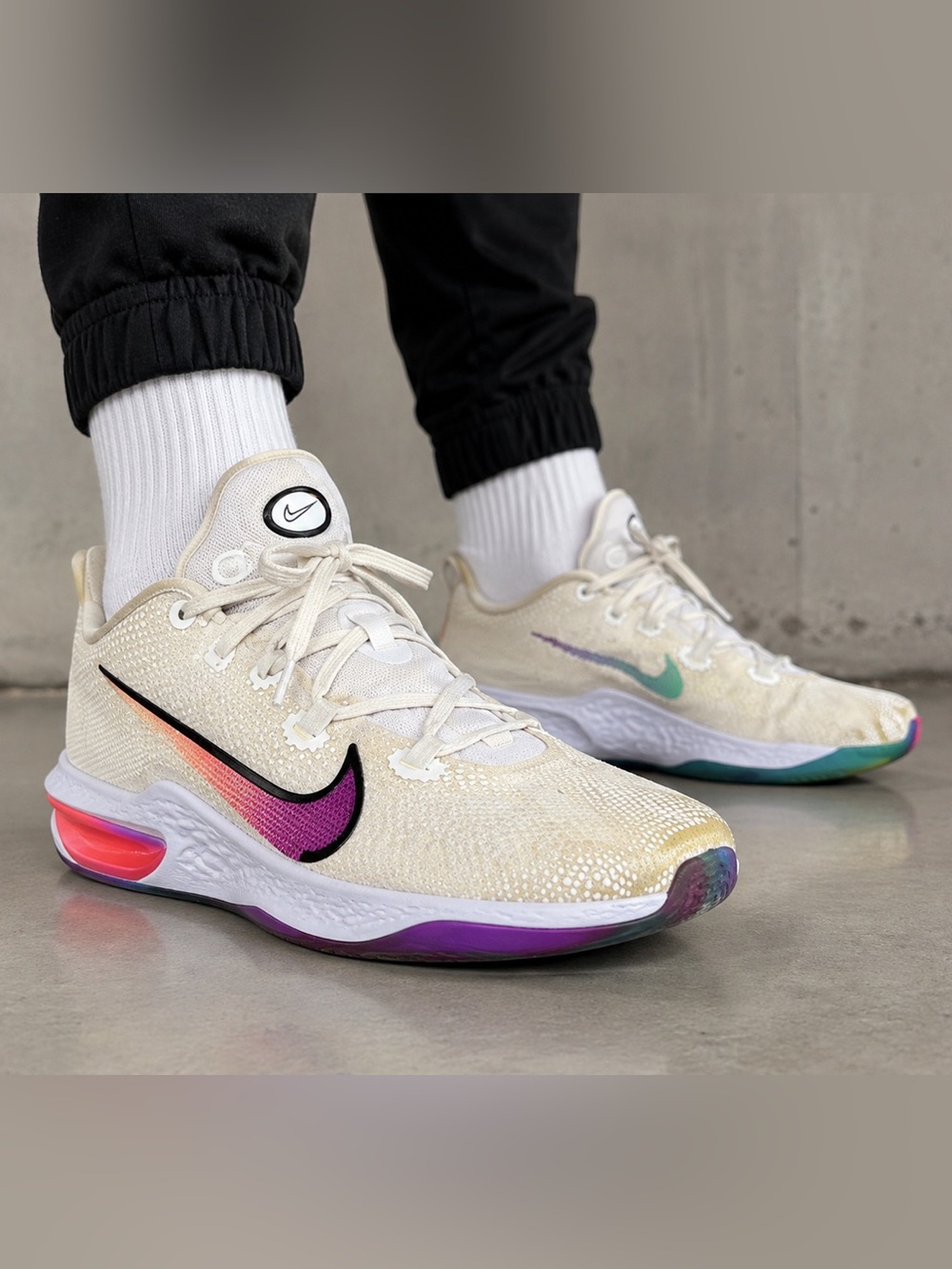 Nike Air Zoom BB NXT CK5707-100 Basketball Shoes White Multi Color Men’s Size 8.